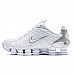 Унисекс Nike Shox TL White/Metallic Silver