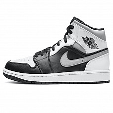 Унисекс Nike Air Jordan 1 Mid White/Black/Gray