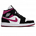 Женские Nike Air Jordan 1 Mid Black/Fuchsia/White