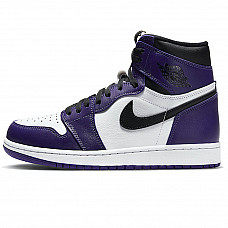 Зимние Nike Air Jordan 1 High Court Purple With Fur