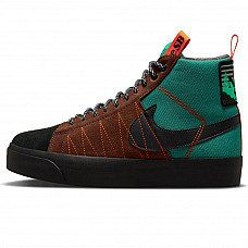 Зимние Nike SB Zoom Blazer Mid Premium Noble Green/Black With Fur
