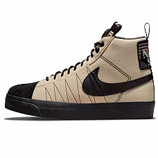 Зимние Nike SB Zoom Blazer Mid Premium Rattan/Black With Fur